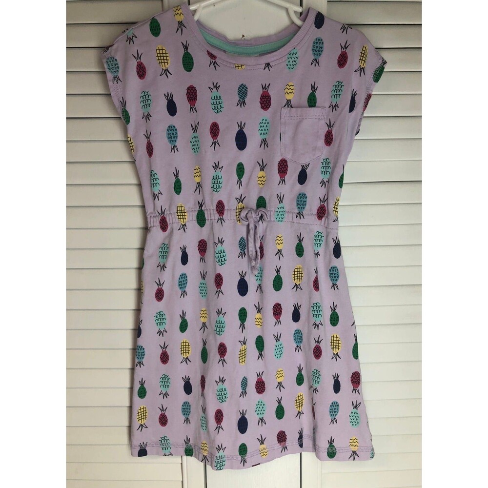 Hanna  Andersson size 110 5 purple pineapple dress